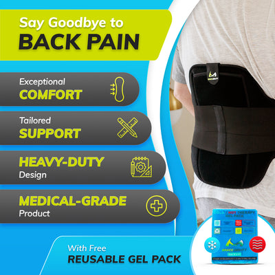 The herniated disc back brace provides exceptional comfort with a custom fit