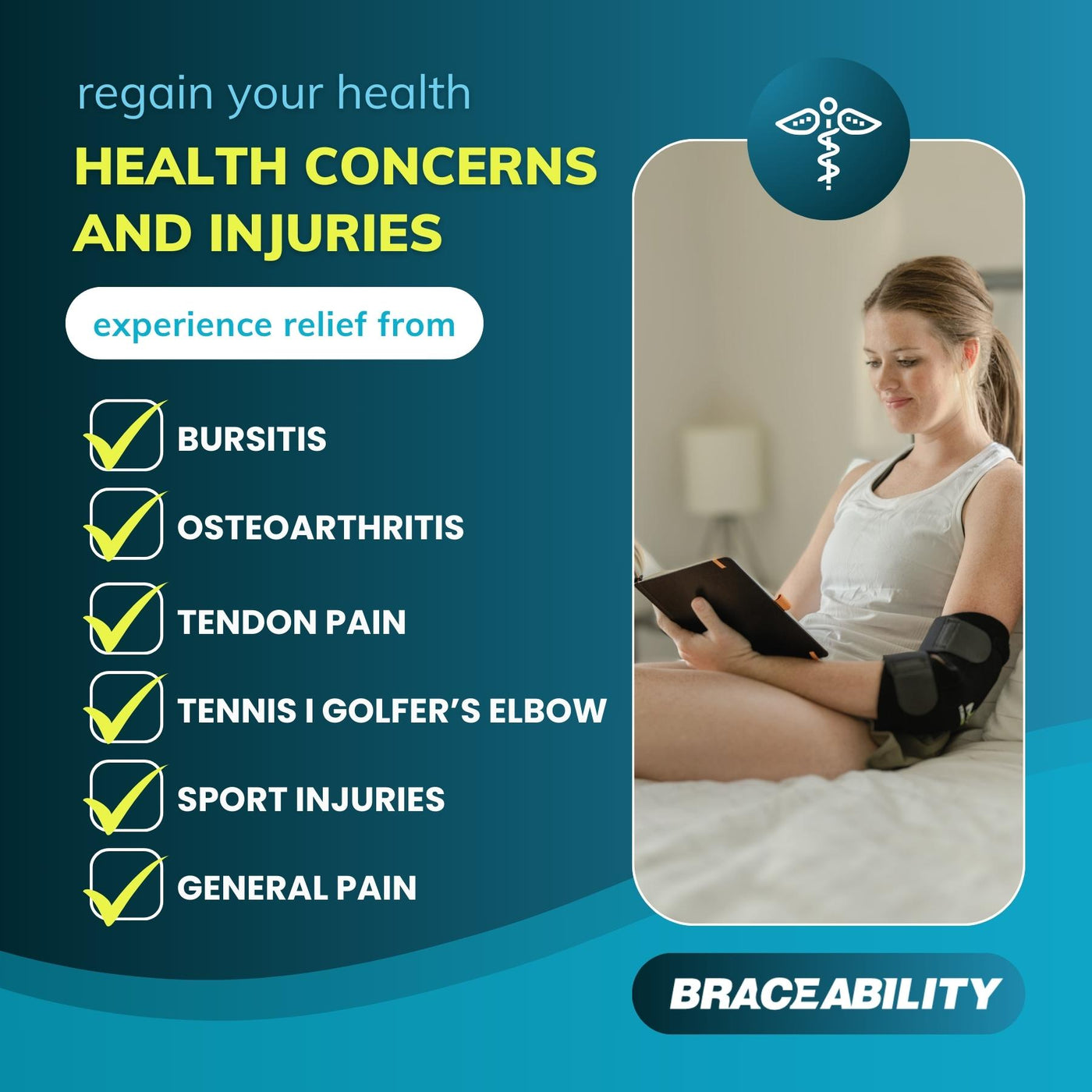 Regain your health by eliminiating elbow pain from bursitis, osteoarthritis, golfers elbow
