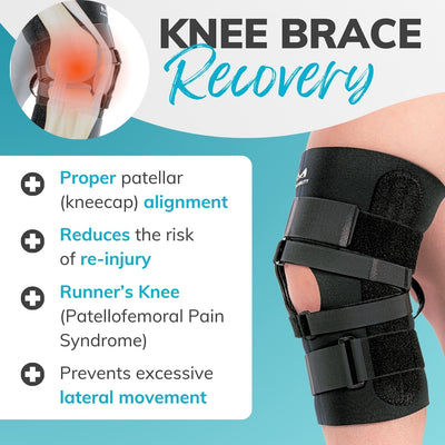 Our knee brace properly aligns your kneecap to prevent excessive lateral knee movement