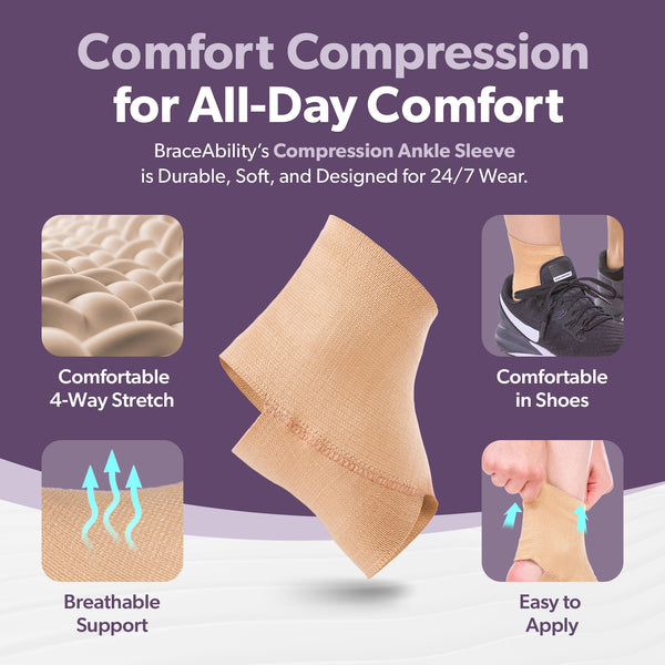 Elastic Ankle Brace for Gymnastics, Dance & Athletic Support