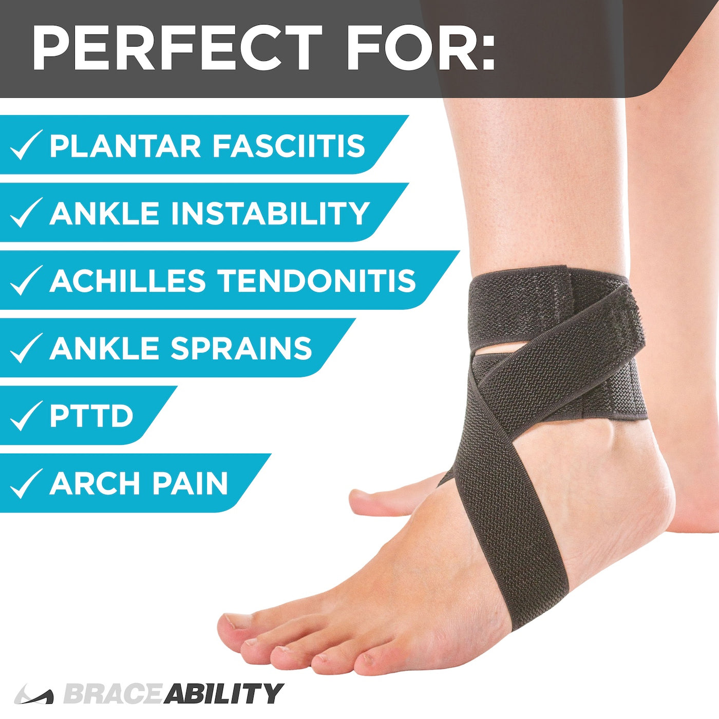 Plantar fasciitis ankle brace for running helps prevent ankle sprains, and achilles tendonitis