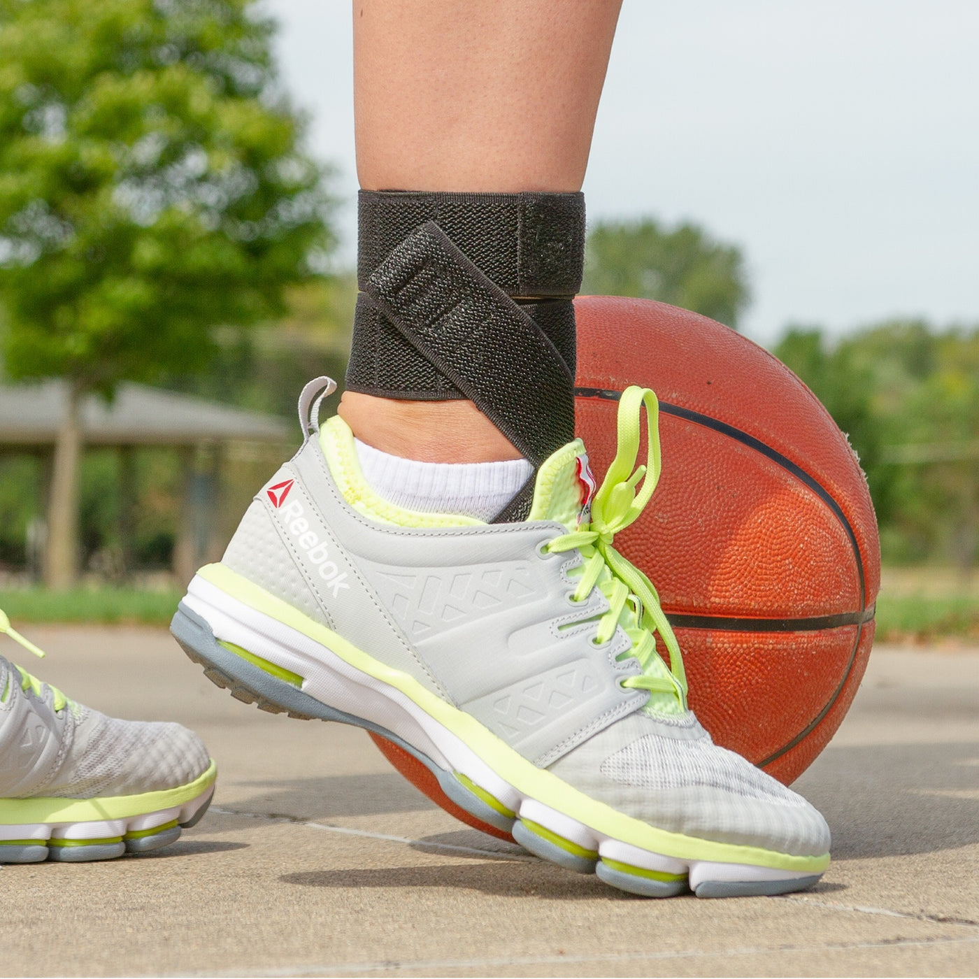 Wear our daytime ankle brace wrap for sports to relieve heel and plantar fasciitis pain