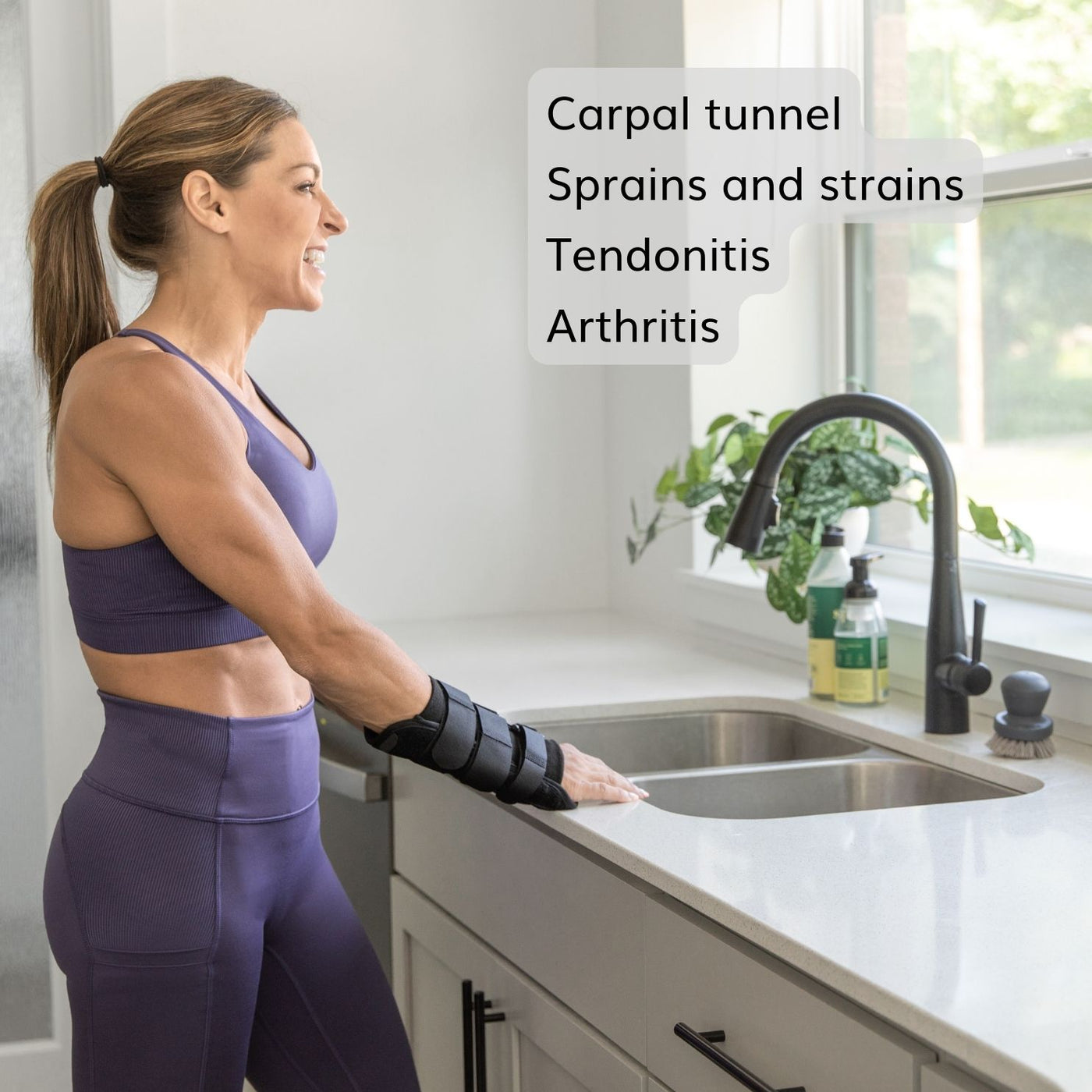 The fingerless wrist brace is perfect for carpal tunnel, wrist sprains, and tendonitis