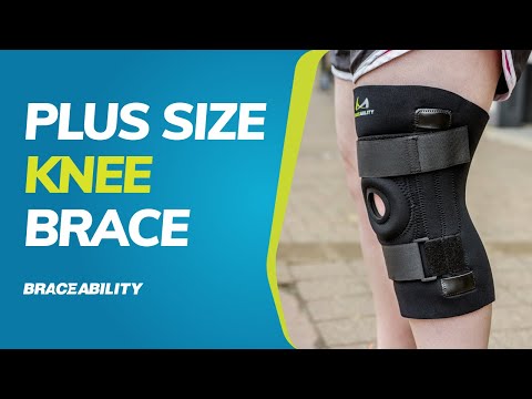 Big Knee Brace for Large Legs | Plus Size Patella Support Sleeve with Adjustable Thigh & Calf Straps