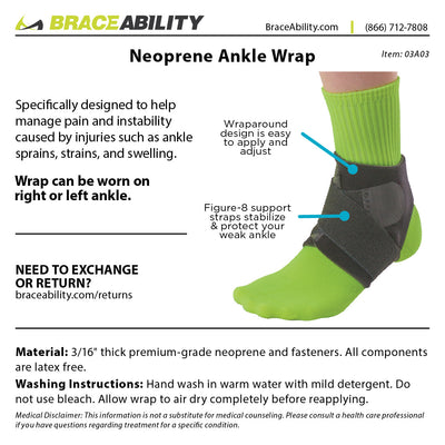 wash the neoprene ankle wrap in warm water with mild detergent, then let it air dry before applying
