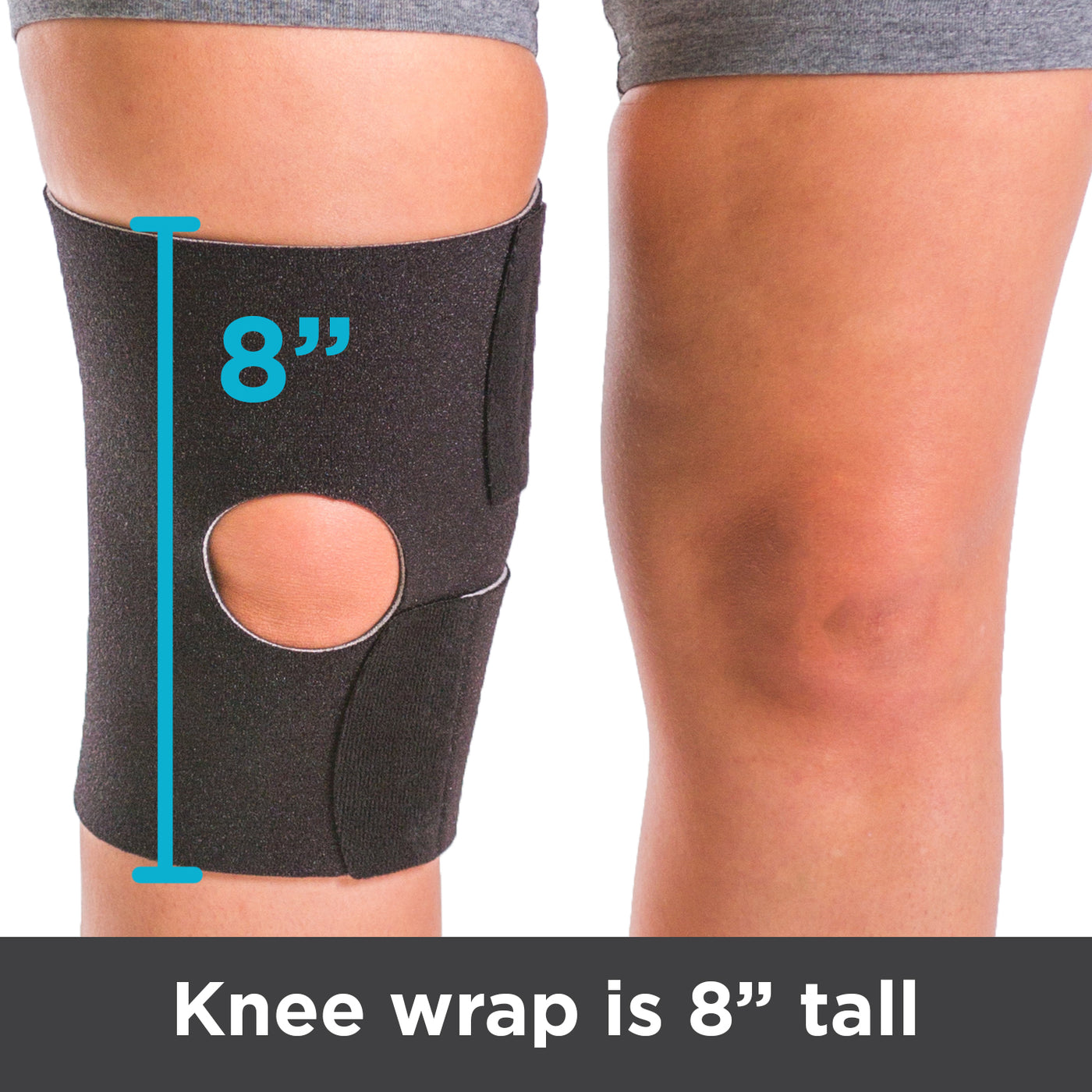Arthritis knee brace is 8 inches tall