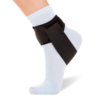 The plantar fasciitis foot wrap is a simple wrap-around design to support achilles tendonitis
