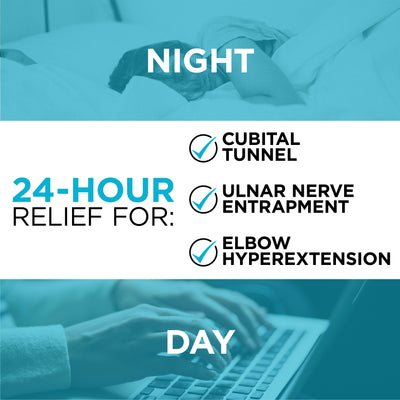 the cubital tunnel night splint for elbow pain helps prevent ulnar nerve entrapment and elbow hyperextension