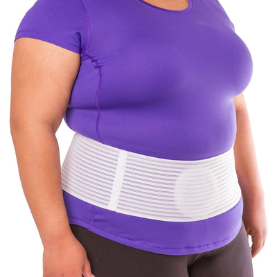 Plus size abdominal hernia support belt fits up to 60 inch waist circumferences