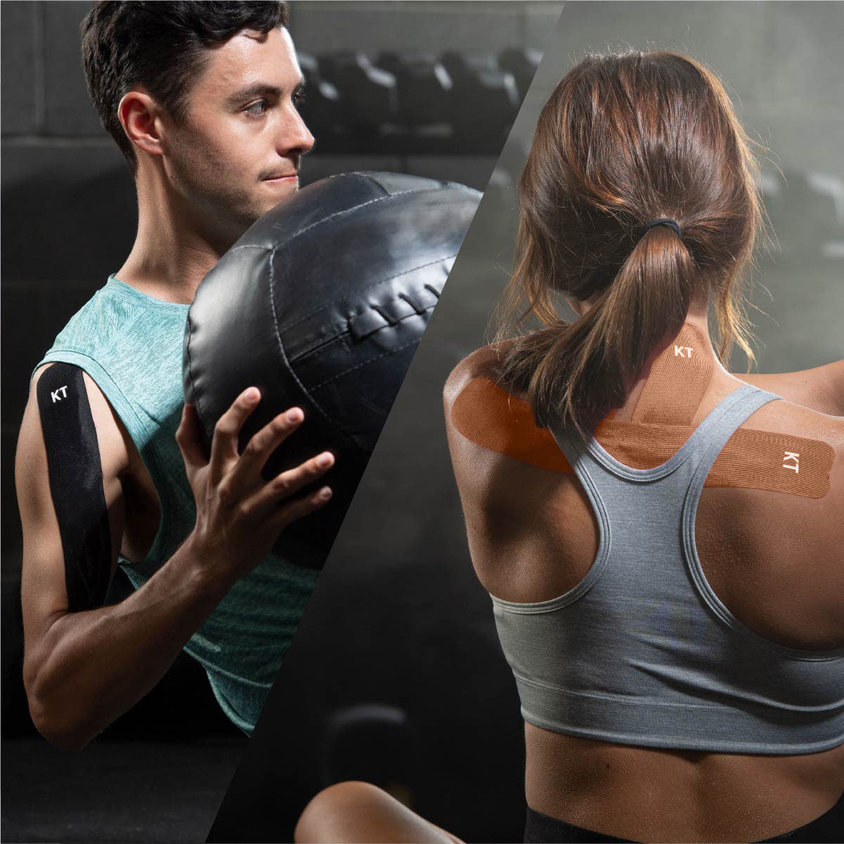 KT tape is the best kinesiology tape for knee and shoulder pain due to working out