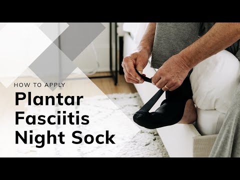 Plantar Fasciitis Night Sock Splint | Soft Stretching Brace and Foot Pain Sleep Support Boot