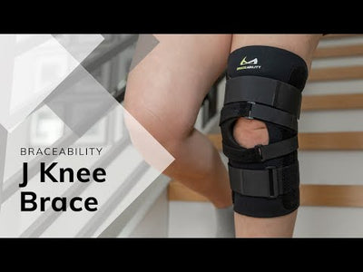 BraceAbility J Brace Patellar Stabilizer with Lateral Knee J-Strap