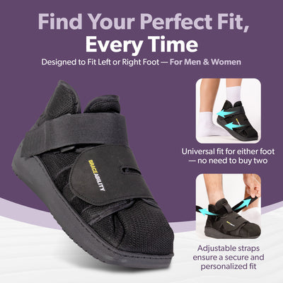 The foot brace for metatarsal stress fractures comes in four lengths from nine to twelve inches