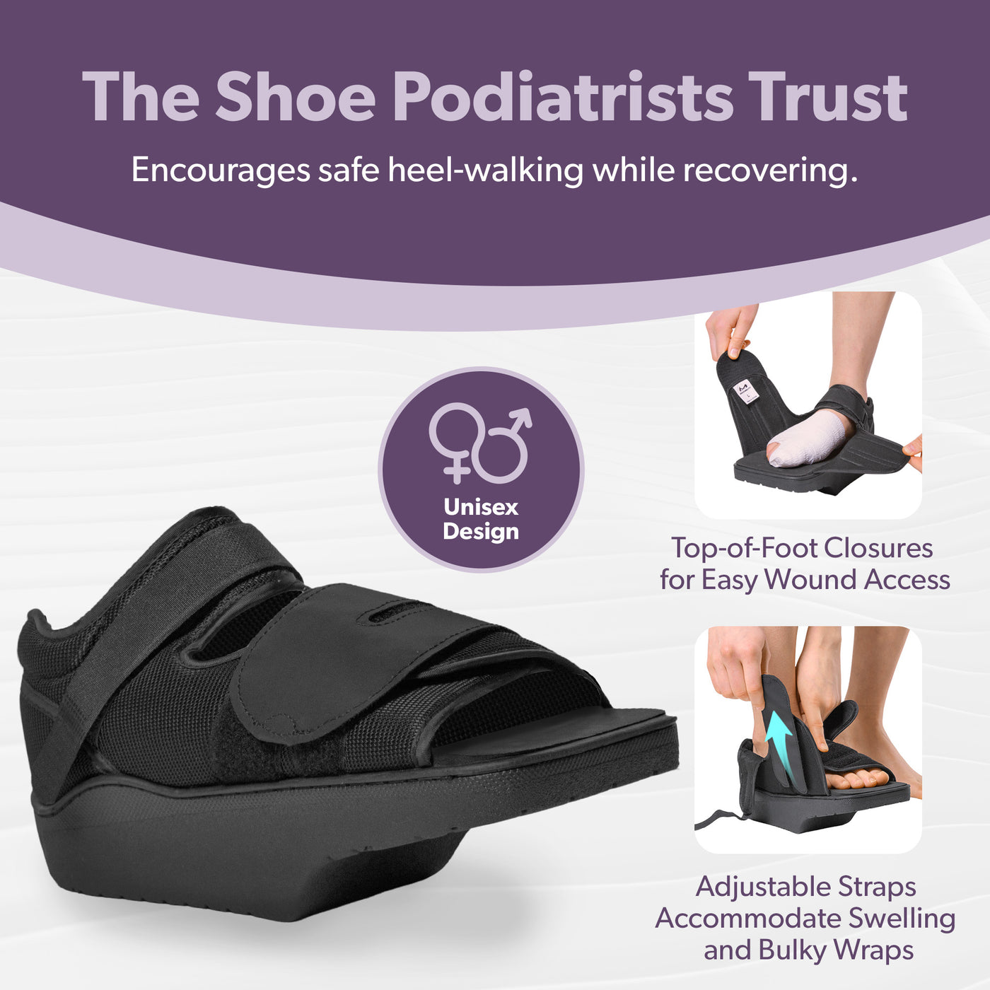 Enhance Healing with Forefoot Off-Loading Broken Toe Shoe