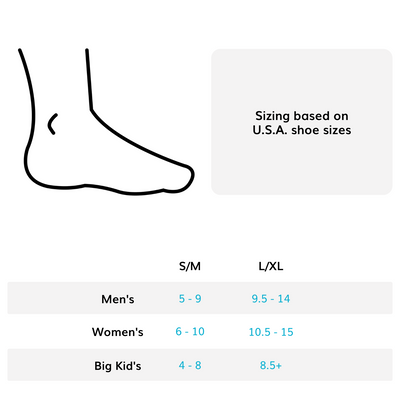 the sizing for our dorsal night splint comes in S/M & L/XL