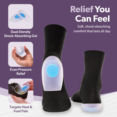 the heel cup inserts can be used in shoes