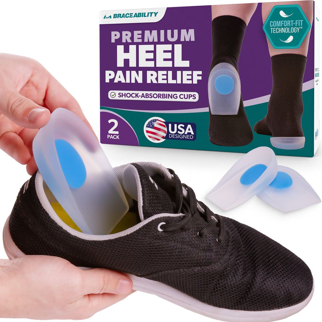 Shopee Heel Support Pad Cup Gel Silicone Insole Plantar Fasciiti Shock