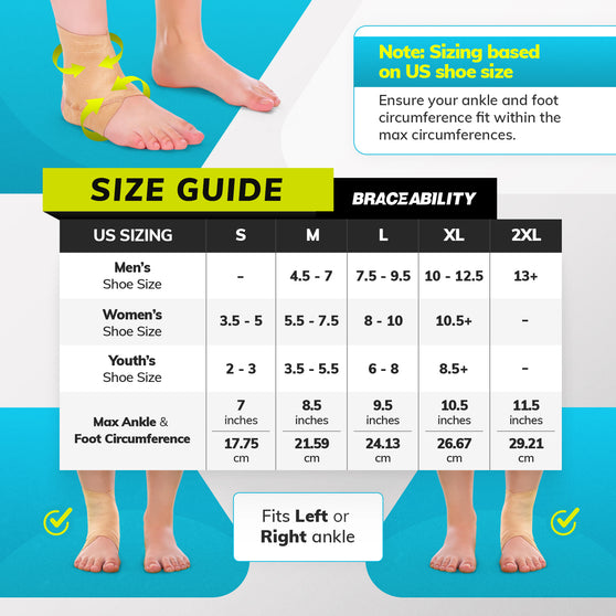 Sizing%20chart%20for%20the%20elastic%20foot%20and%20ankle%20sleeve.%20Available%20in%20sizes%20S-2XL.