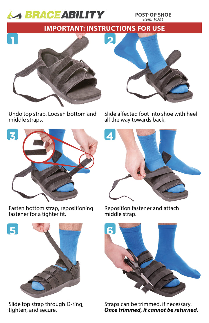 foot surgery types post op shoe examples