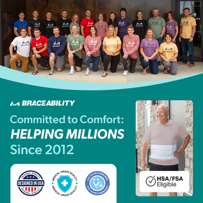 The braceability bariatric abdominal binder has helped millions of people find comfort after surgery