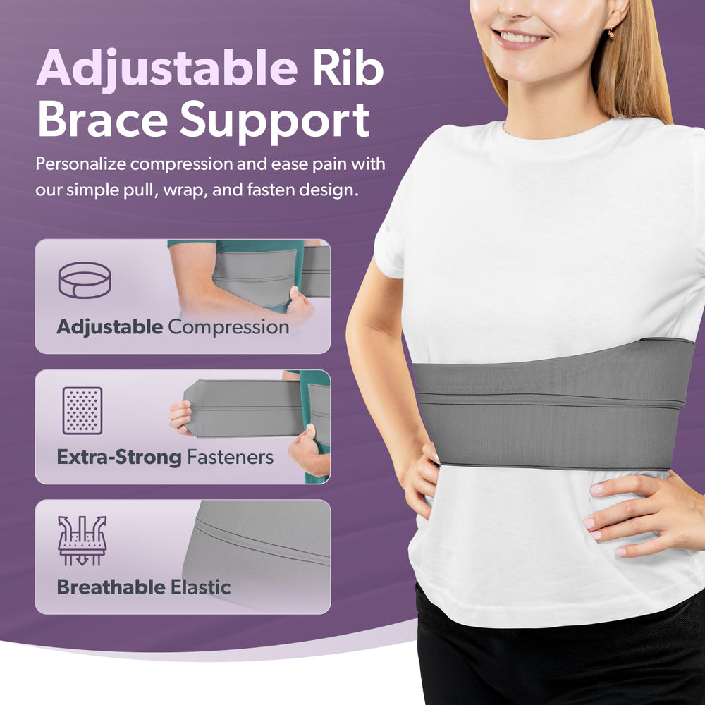 Broken Rib Belt: Wrap Brace for Fractured and Dislocated Ribs