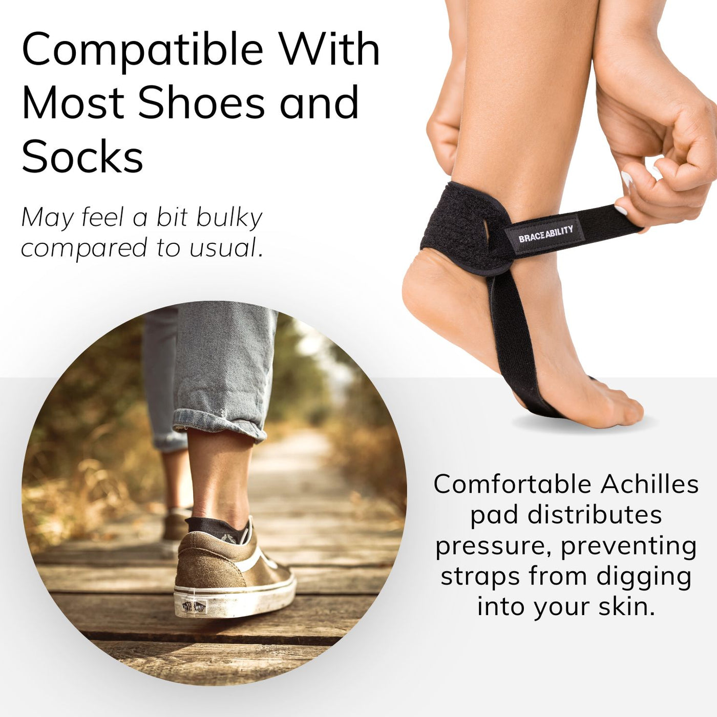 Wear our big toe injury treatment brace in shoes to prevent hyperextension