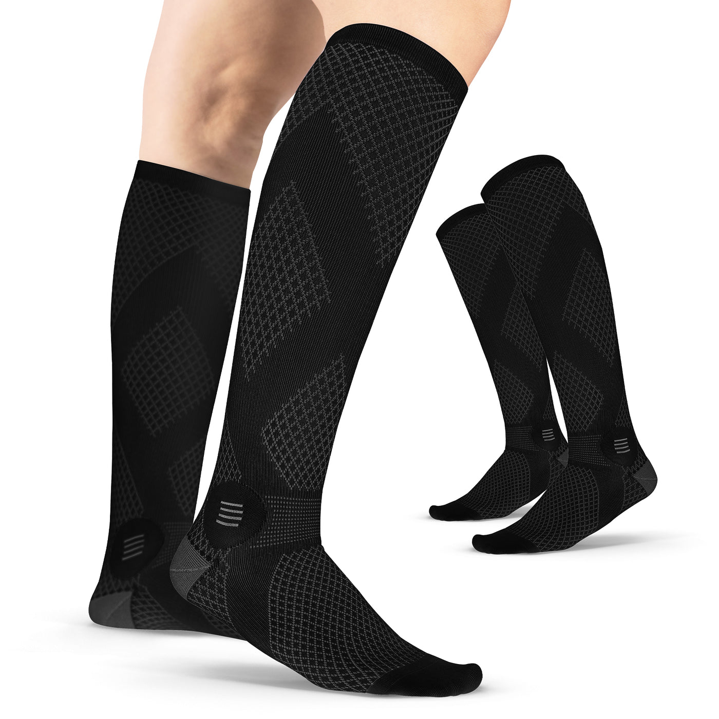 braceability closed toe tall knee high compression socks for neuropathy relief