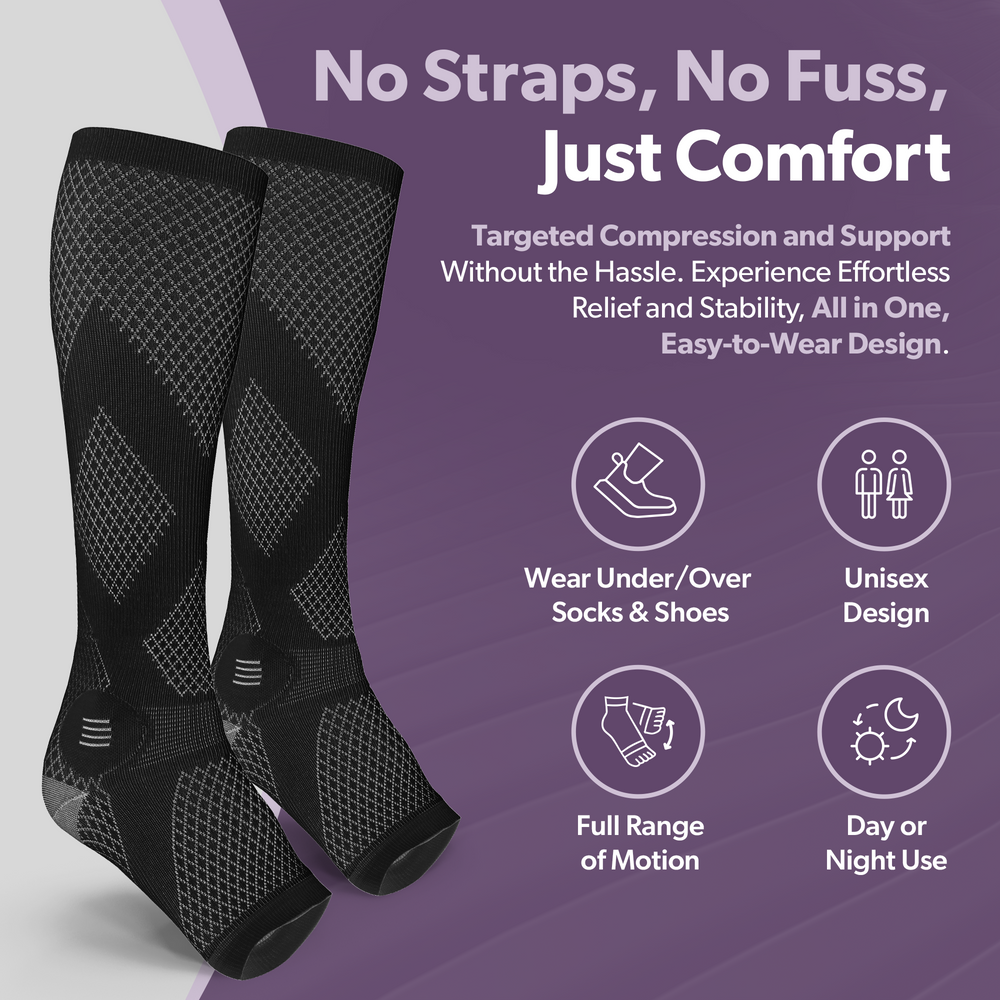 Compression Selling Best for Circulation: 20-30 mmHg Open Toe Compression Socks