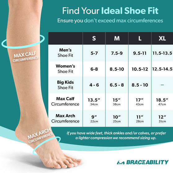 knee%20high%20neuropathy%20compression%20socks%20fitting%20mens%20shoe%20sizing%205%20to%2014.5