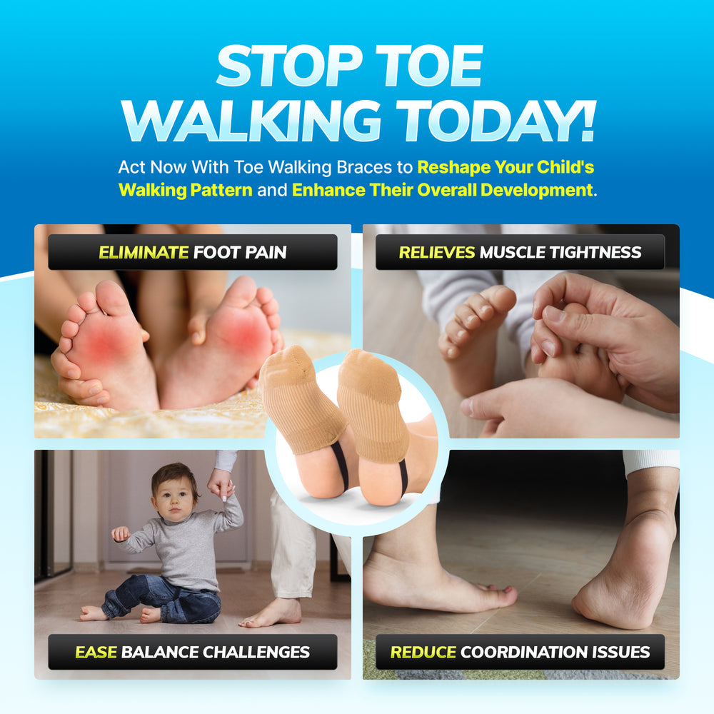 Toe Walking Prevention Socks for Kids | Pediatric Foot Brace