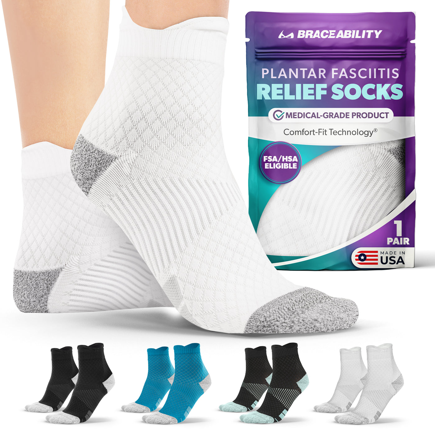 Plantar Fasciitis Socks for All-Day Pain Relief