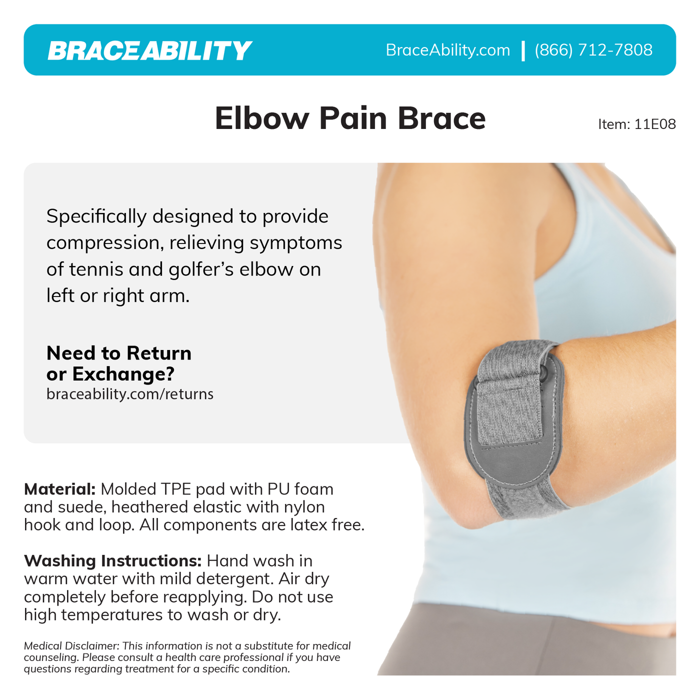 Clean Elbow Break Play Without Pain: Pickleball and Tennis Elbow Brace for Quick Relief