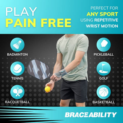 Our wrist brace allows you to play sports pain free including golf, basketball, and bowling