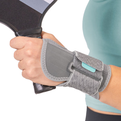 The BraceAbility Court Comfort Wrist Brace is the perfect mid-weight wrist support for pickleball and tennis