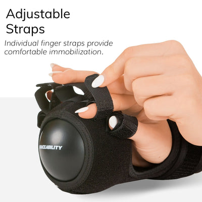 Our wrist splint has individual finger straps for comfortable immobilization
