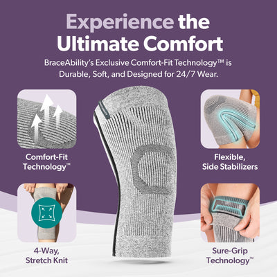 This knee sleeve is 12 inches tall with 2 supportive stays to prevent injury