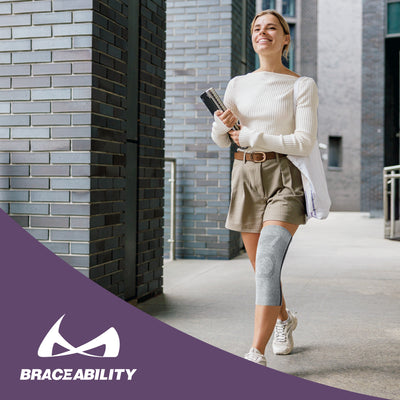 The cooling compression knee brace is motion activated so you experience comfort while you move