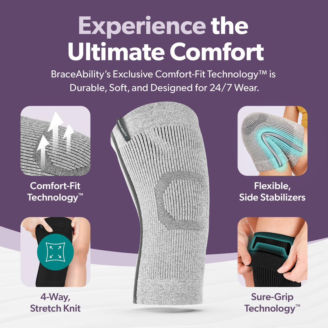 Plus Size Knee Sleeve – Relief for Arthritis, Swelling, Pain