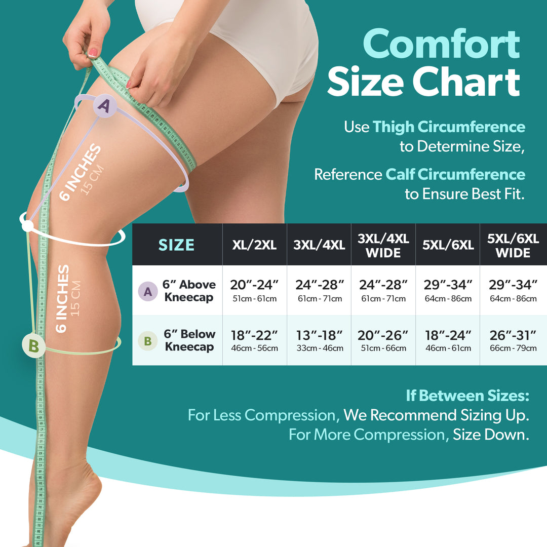Plus Size Knee Sleeve – Relief for Arthritis, Swelling, Pain
