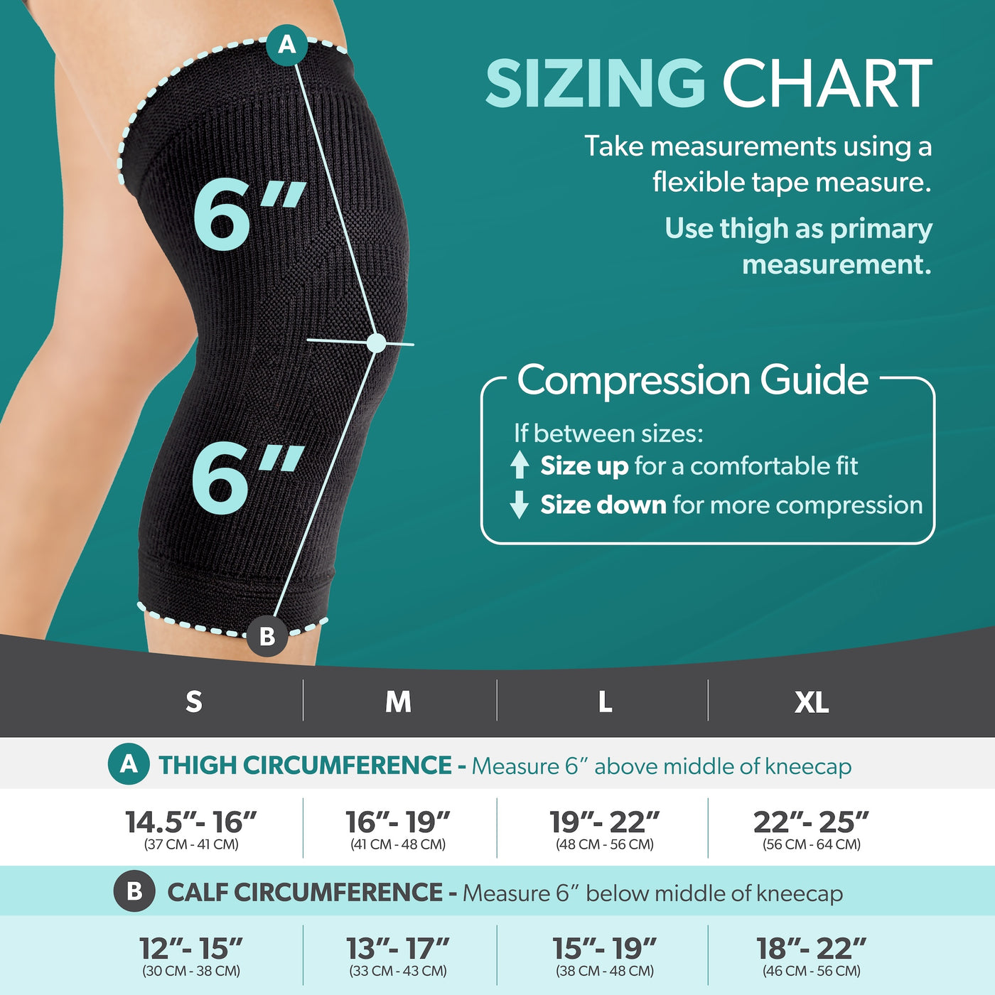 BraceAbility Knee Compression Sleeve Ultimate Comfort & Relief