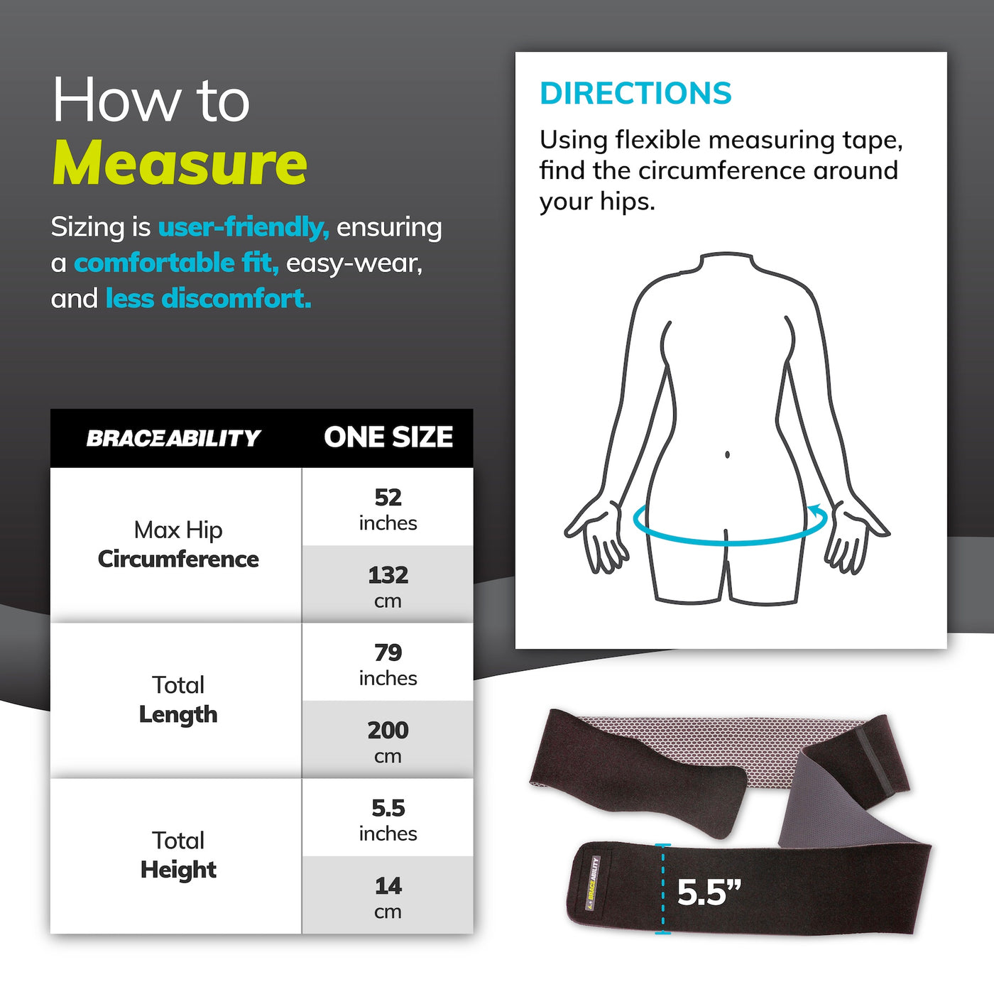Groin Brace & Hip Flexor Wrap Compression Support Spica for Strains