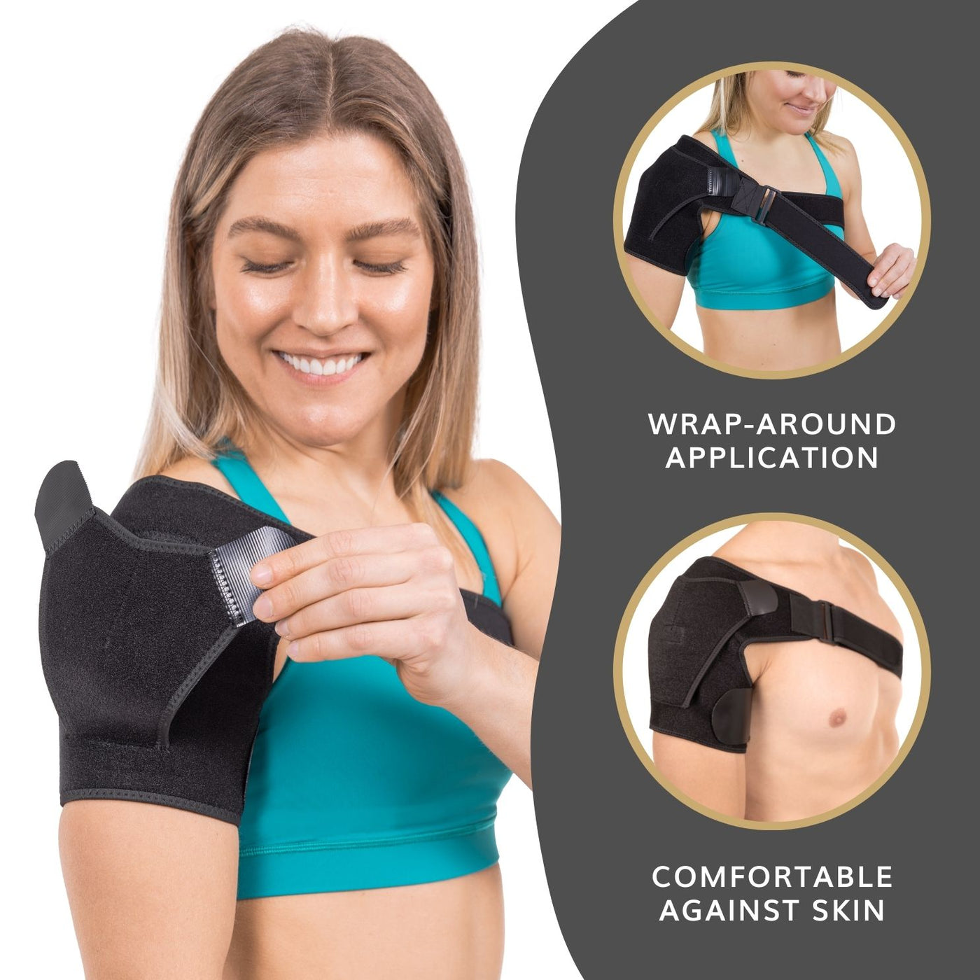 Rotator Cuff Pain Support & Shoulder Brace ~ Compression Sleeve