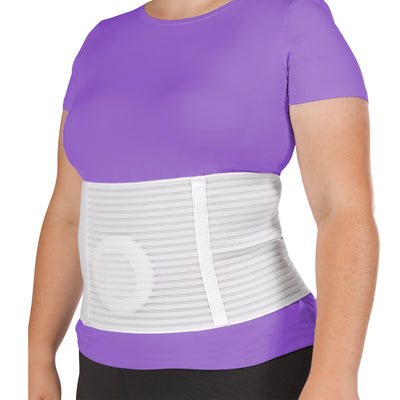 Plus size 8 inch stomach brace for belly button hernia
