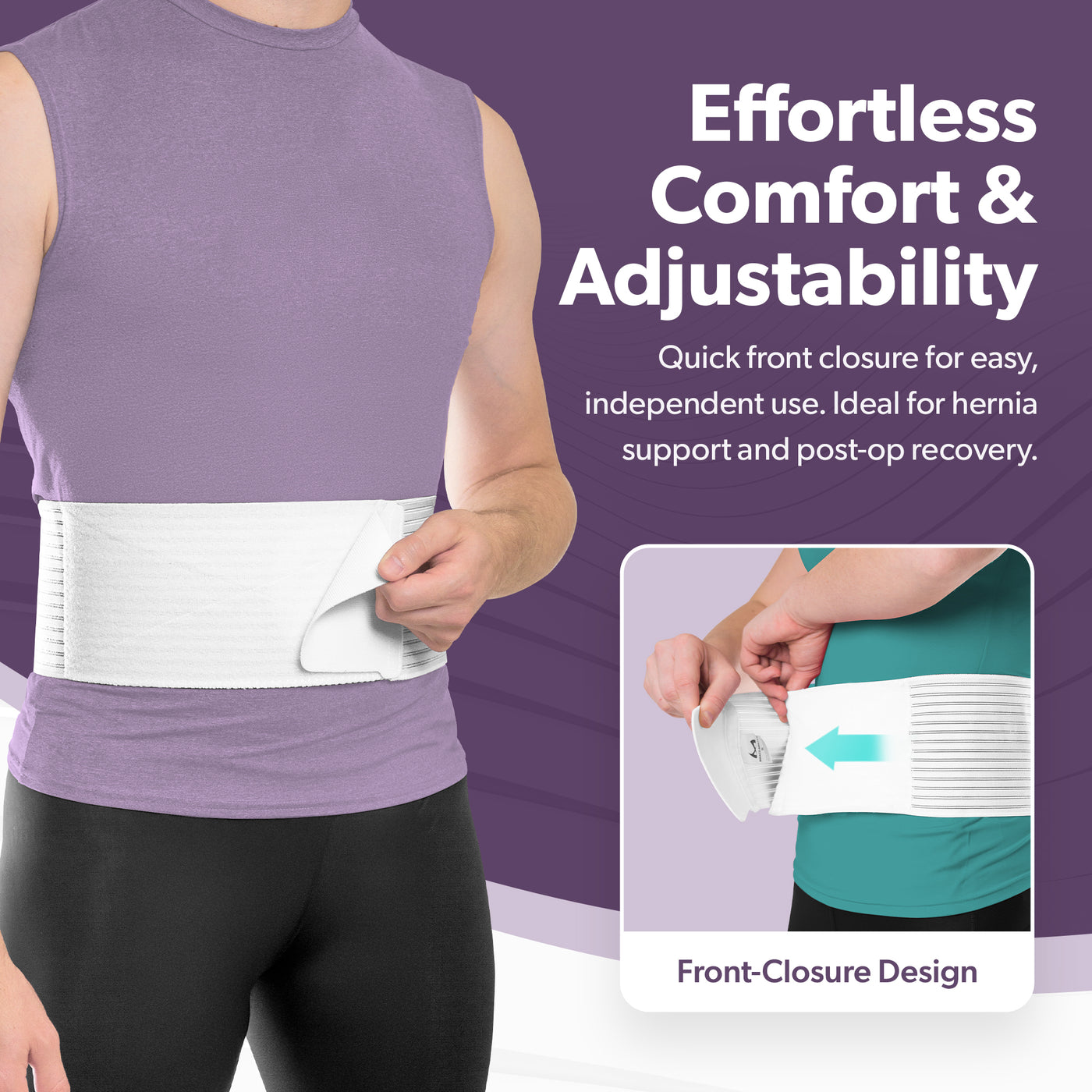 Umbilical & Abdominal Hernia Support Belt with Pad