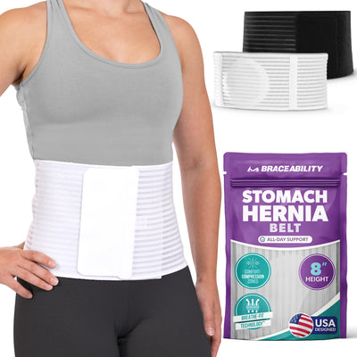Stomach Hernia Brace | Navel, Belly Button, Hiatal, Epigastric, Ventral, Incisional & Spigelian Truss for Men or Women
