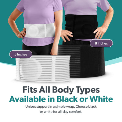 the hernia belt fits men and women
