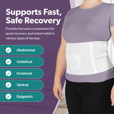 the lightweight hernia truss by braceability is low-profile so it can be worn under clothes
