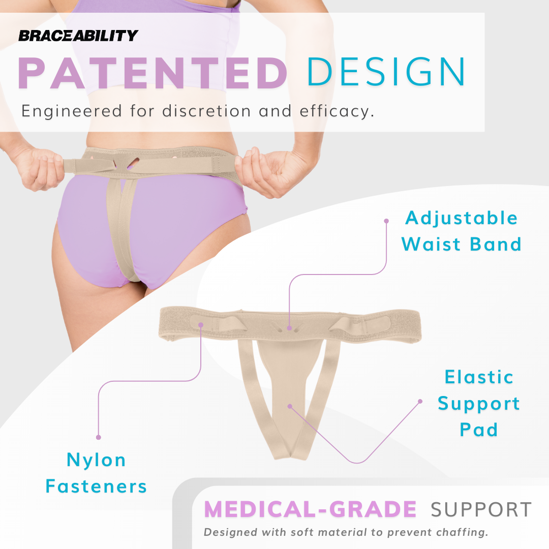 JOMECA Pelvis Support Belt for Prolapse, Pro Band Brace for Vulvar