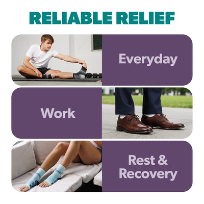 Diabetic Open-Toe Compression Socks - Circulation Support Sleeves for Neuropathy, Swelling, Foot Fatigue (1 Pair)