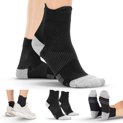 Medical-grade plantar fasciitis socks with arch and heel support by BraceAbility